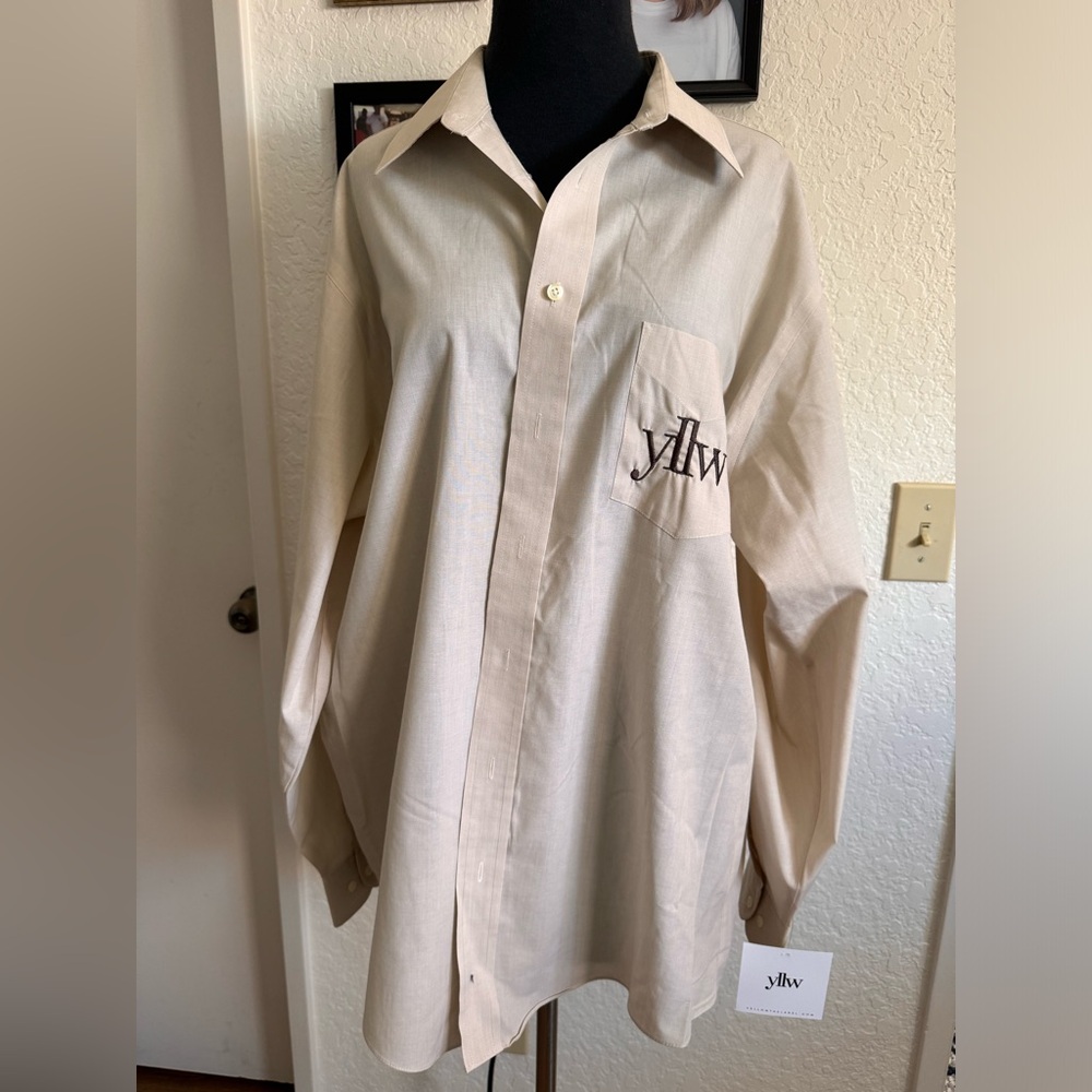 Nwt Yellow the Label oversized Shirt